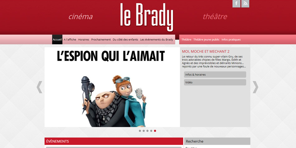 Maquette du cinéma le Brady à Paris