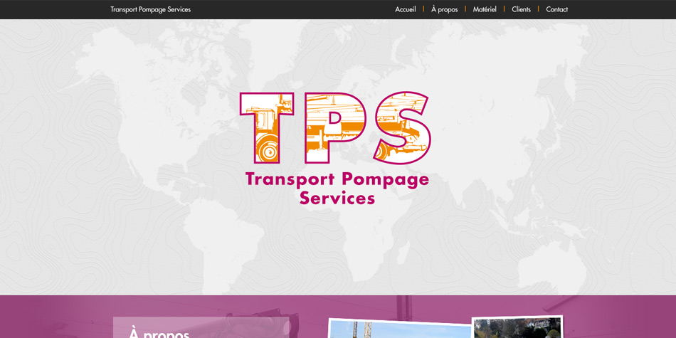Maquette du site TPS, transport et pompage de béton